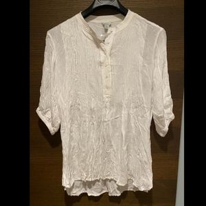 NWT Sundance pleated half button top